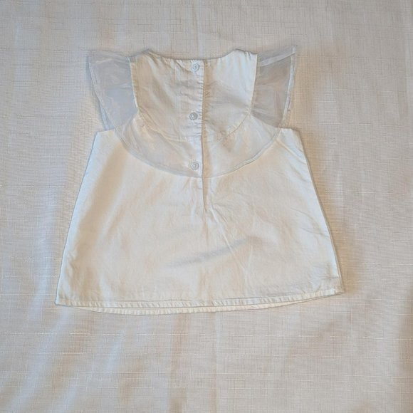 Janie & Jack Embroidered Floral Sleeveless Blouse - Picture 7 of 7